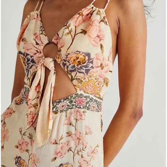 Free People Sundown Wide Leg Boho Jumpsuit - Picture 2 of 9